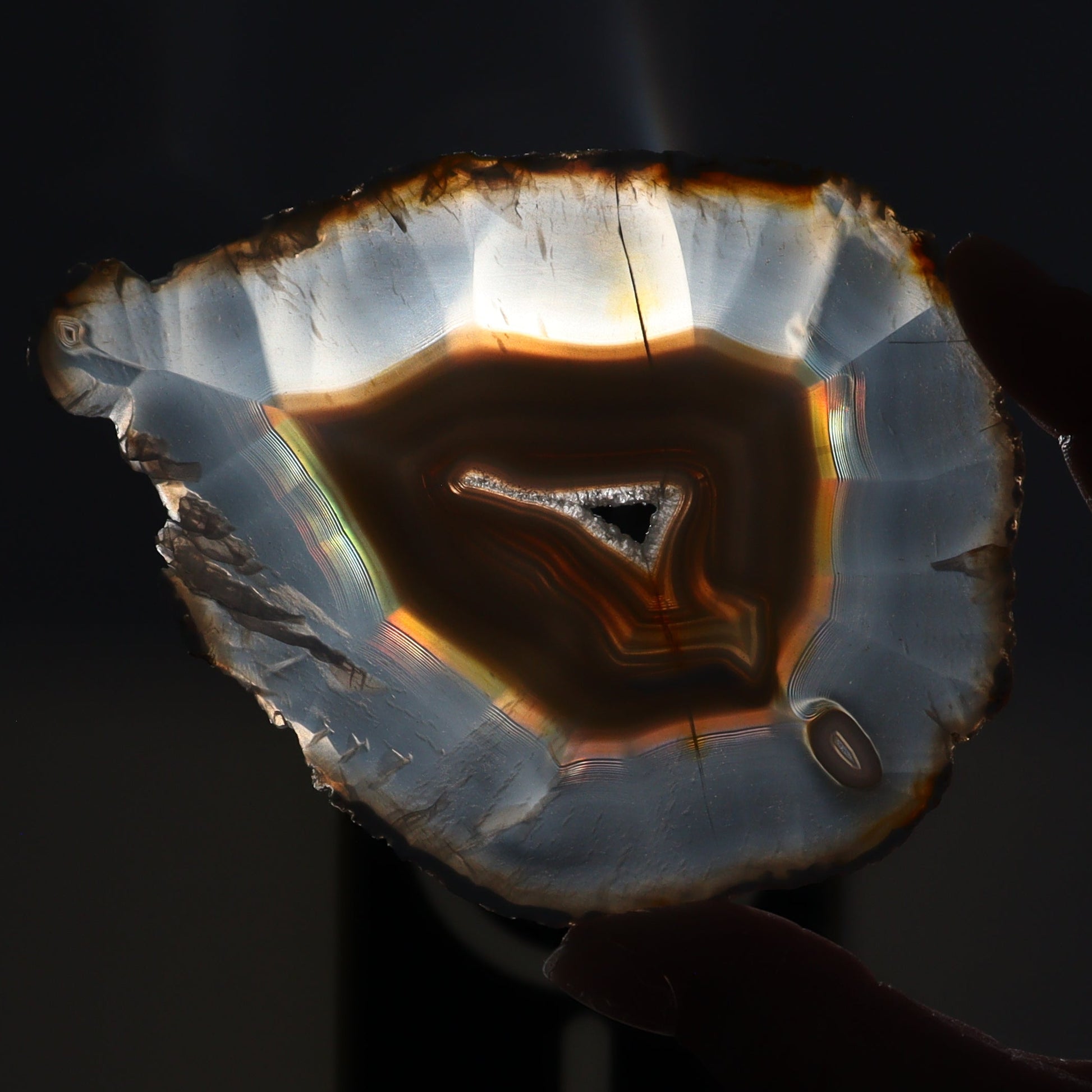 Iris Agate Slices Set of 3 - Expert Wholesale and Supplier of Wholesale Crystals & Bulk Gemstones, ["Agate","Iris Agate","Slices and Slabs"]