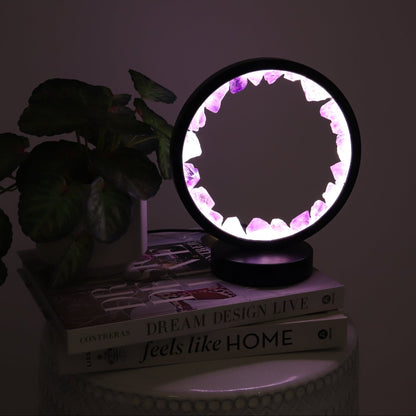One Amethyst Round Lamp