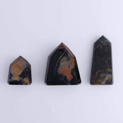 Tiger Eye Towers Set of 8 - Expert Wholesale and Supplier of Wholesale Crystals & Bulk Gemstones, ["Brazil","close_70","Tiger Eye","Towers"]