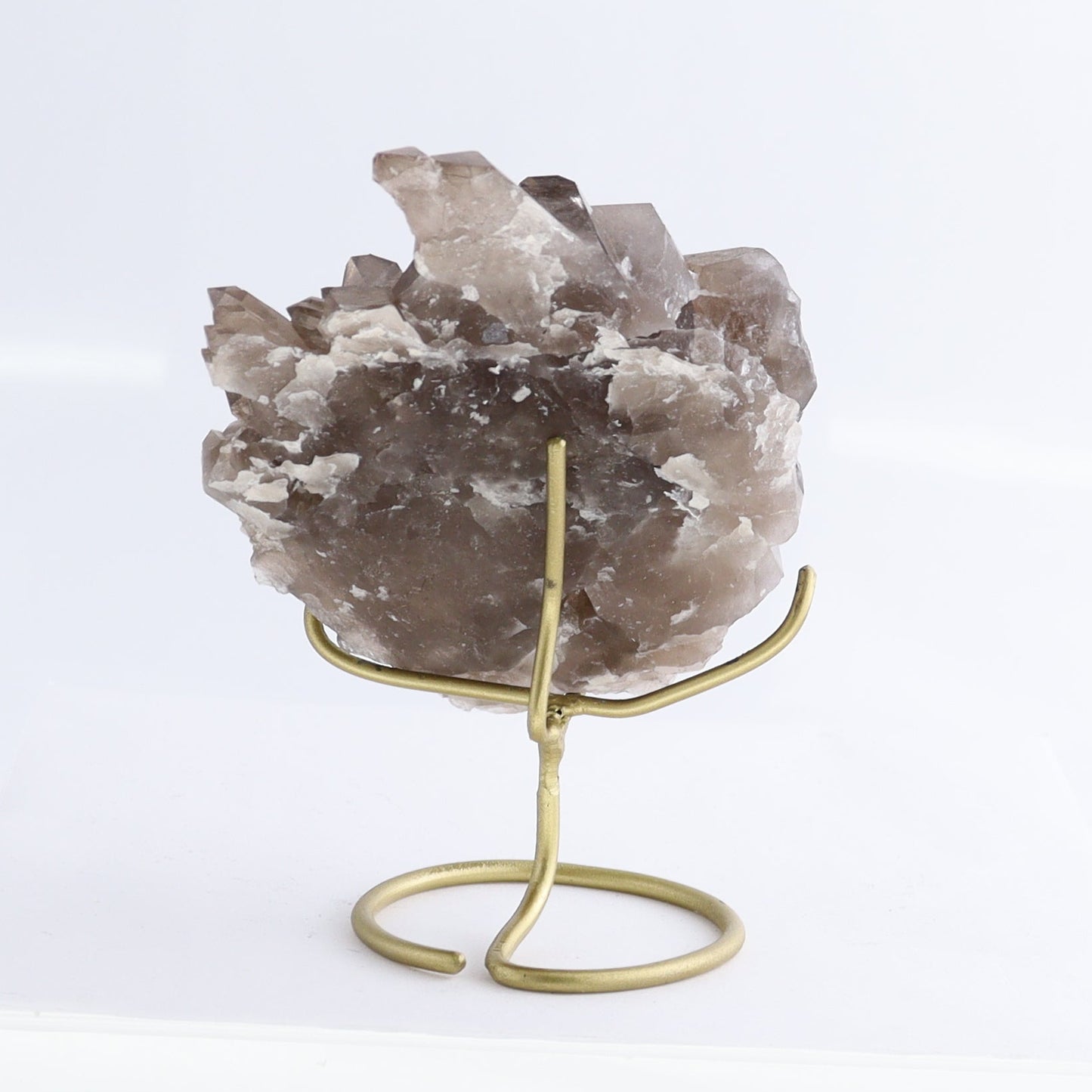 Smoky Quartz Clusters with Stand Set of 3 - Expert Wholesale and Supplier of Wholesale Crystals & Bulk Gemstones, ["cluster","Clusters","Quartz","Smoky Quartz"]