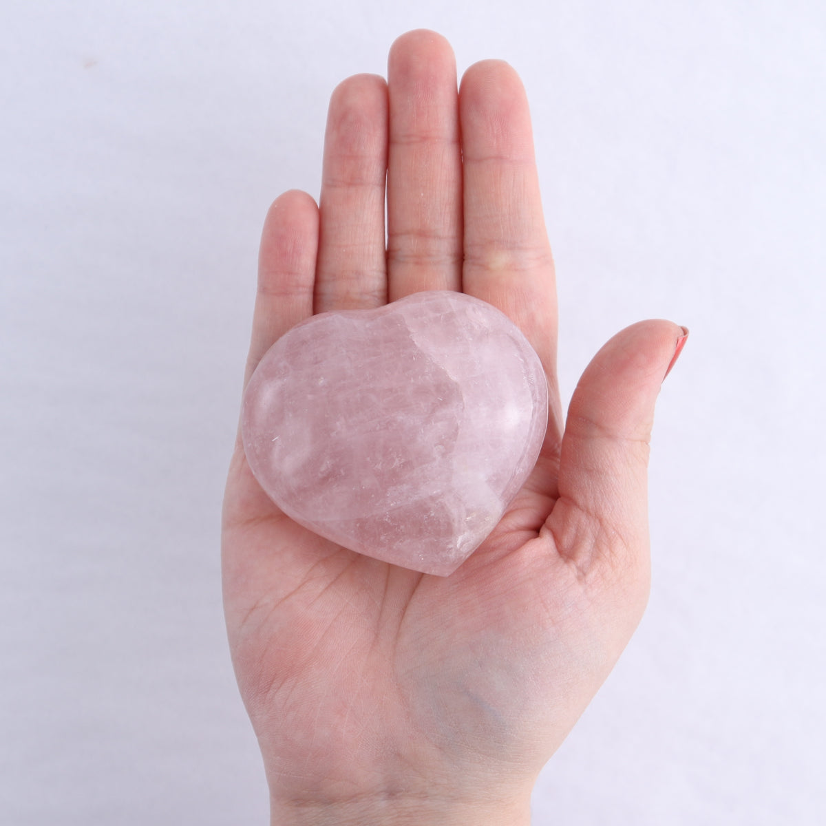 Rose Quartz Hearts Set of 12