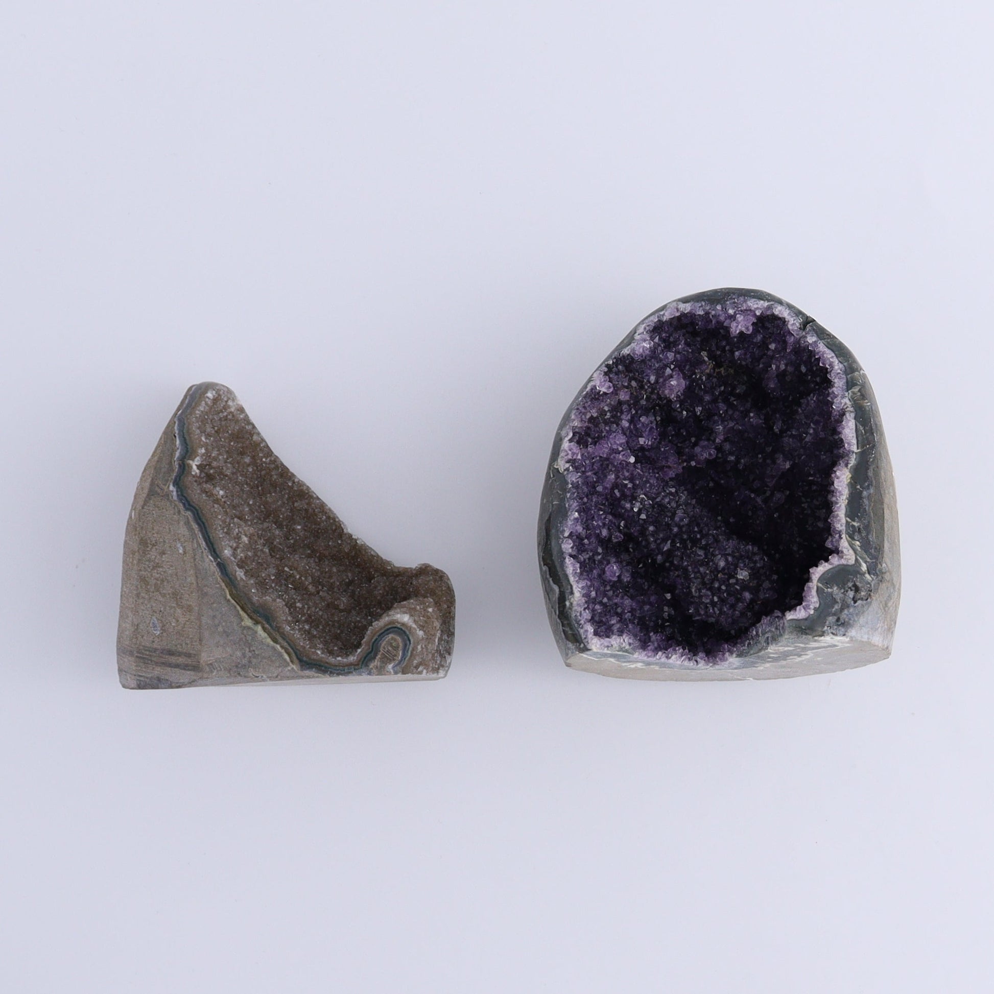 Uruguay Amethyst Cut Base Set of 8 - Expert Wholesale and Supplier of Wholesale Crystals & Bulk Gemstones, ["Amethyst","Cut Base","Uruguay"]