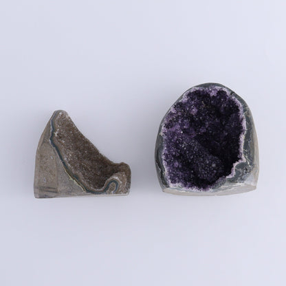 Uruguay Amethyst Cut Base Set of 8 - Expert Wholesale and Supplier of Wholesale Crystals & Bulk Gemstones, ["Amethyst","Cut Base","Uruguay"]