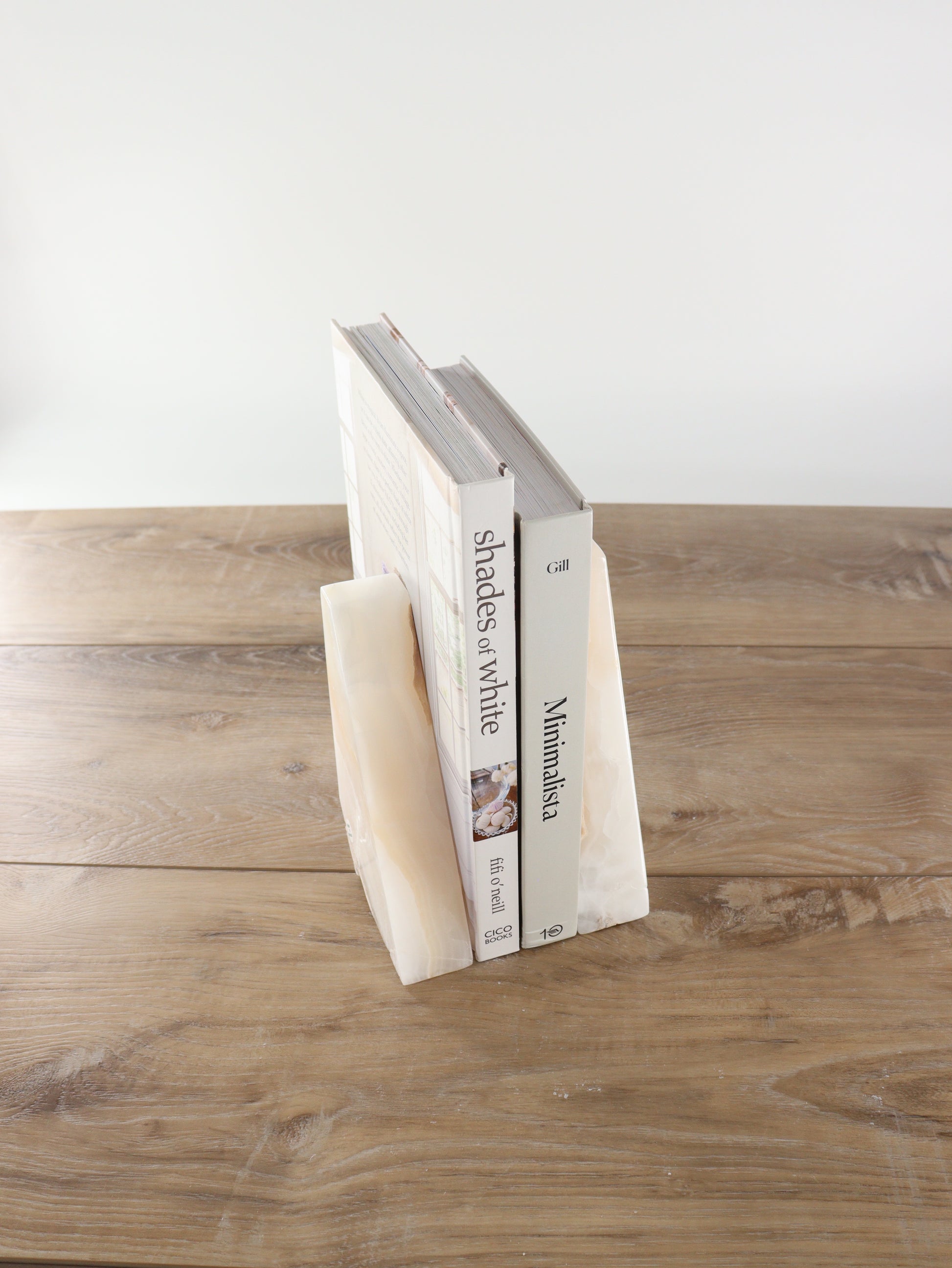 White Polished Onyx Bookends - Expert Supplier of Wholesale Crystals & Bulk Gemstones