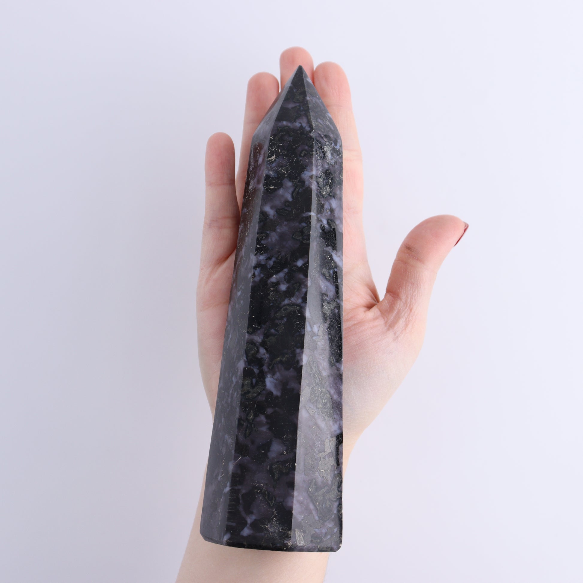 Indigo Gabro Towers Set of 4 - Expert Wholesale and Supplier of Wholesale Crystals & Bulk Gemstones, ["Indigo Gabro","Madagascar","Towers"]