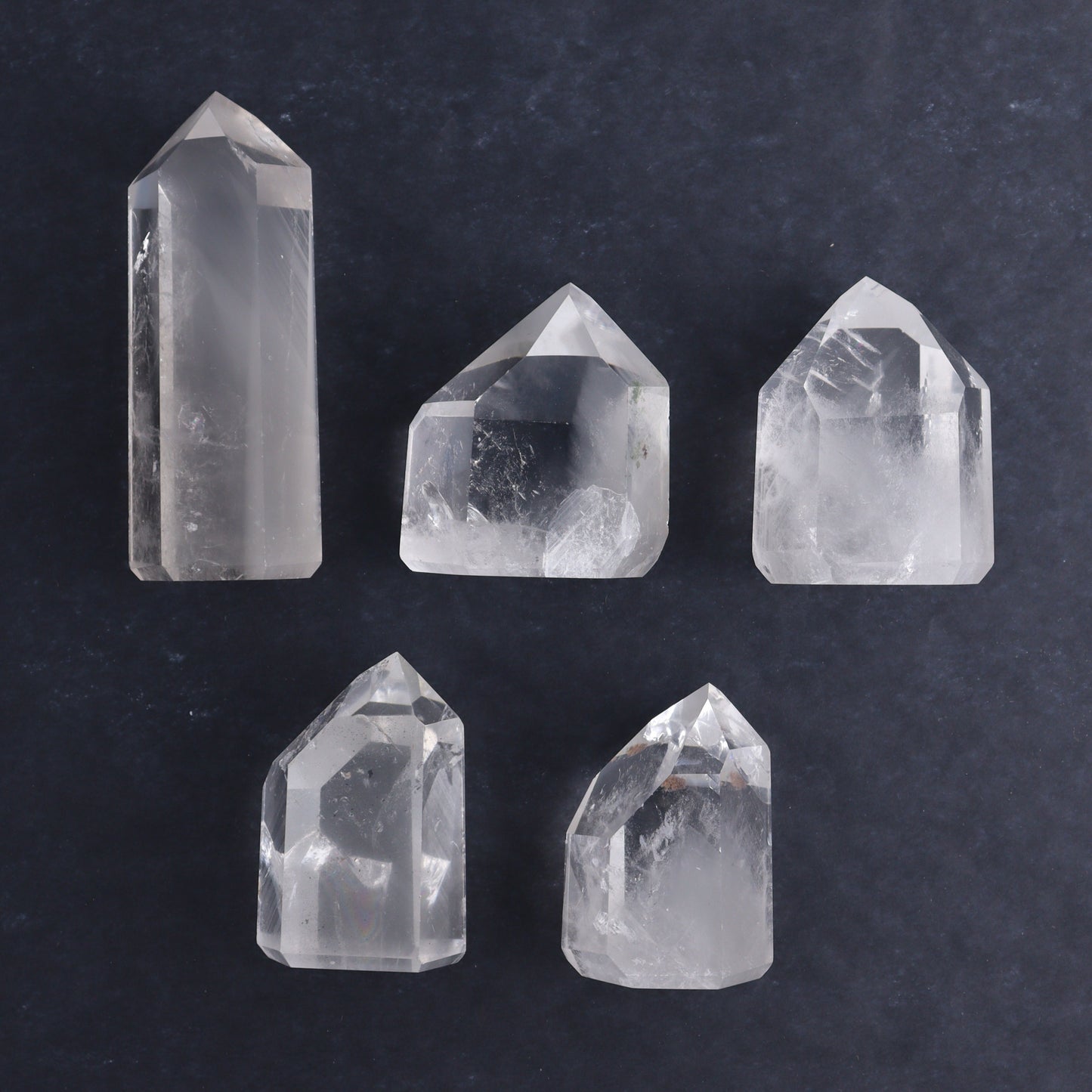 Garden Quartz Towers Set of 5 - Expert Wholesale and Supplier of Wholesale Crystals & Bulk Gemstones, ["Garden Quartz","Quartz","Towers"]
