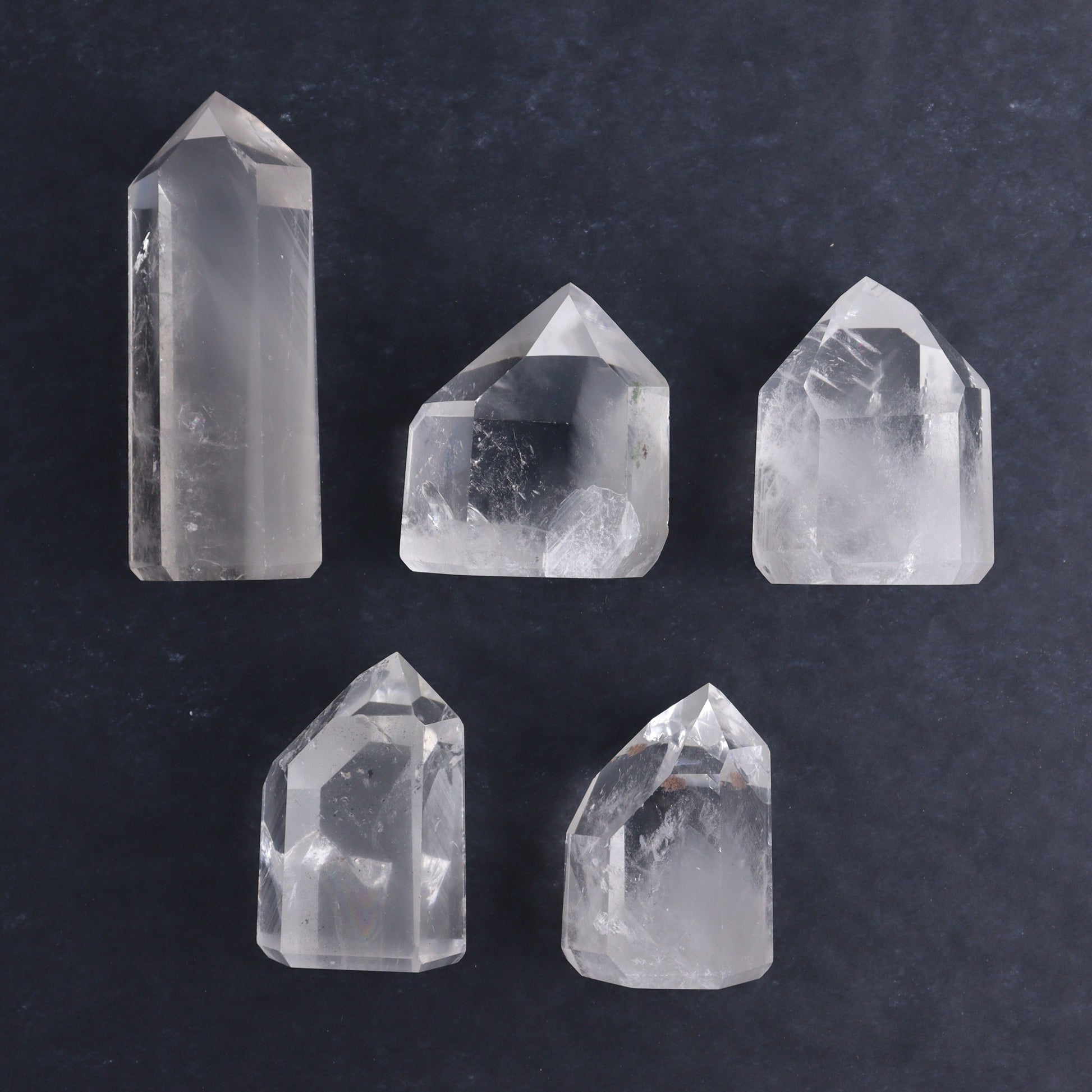 Garden Quartz Towers Set of 5 - Expert Wholesale and Supplier of Wholesale Crystals & Bulk Gemstones, ["Garden Quartz","Quartz","Towers"]