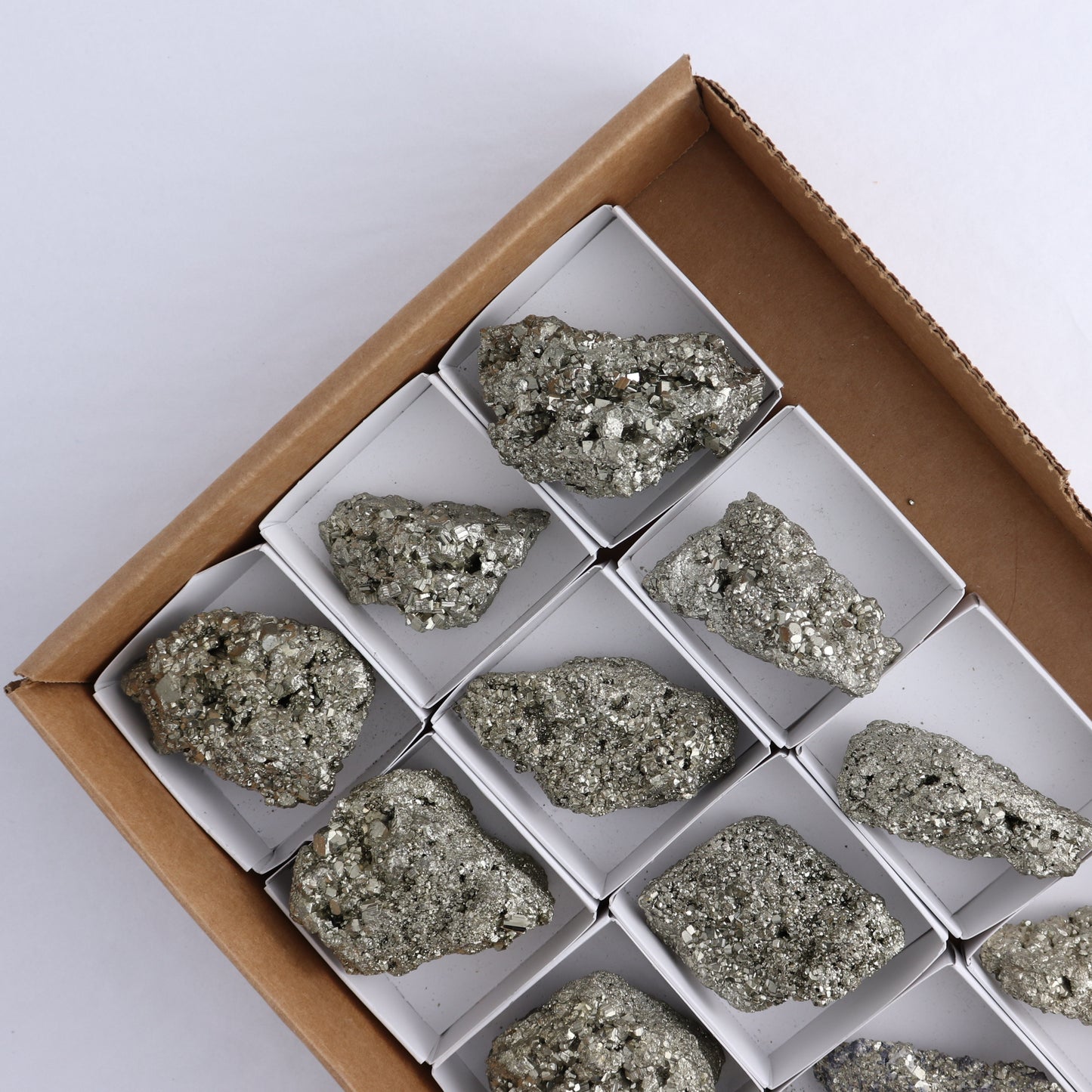 Pyrite Clusters Set of 12