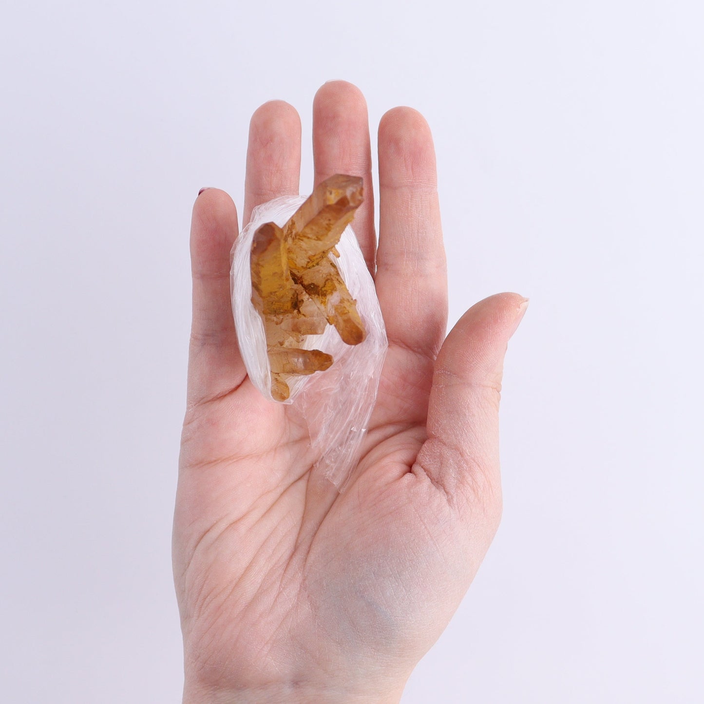 Quartz Hematite Inclusions Flat from Morocco