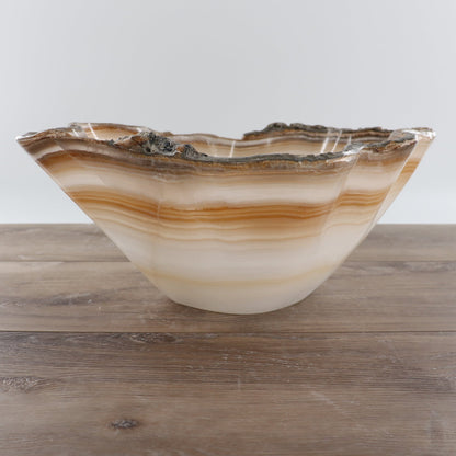 Mexican Onyx/Calcite Bowl 12"