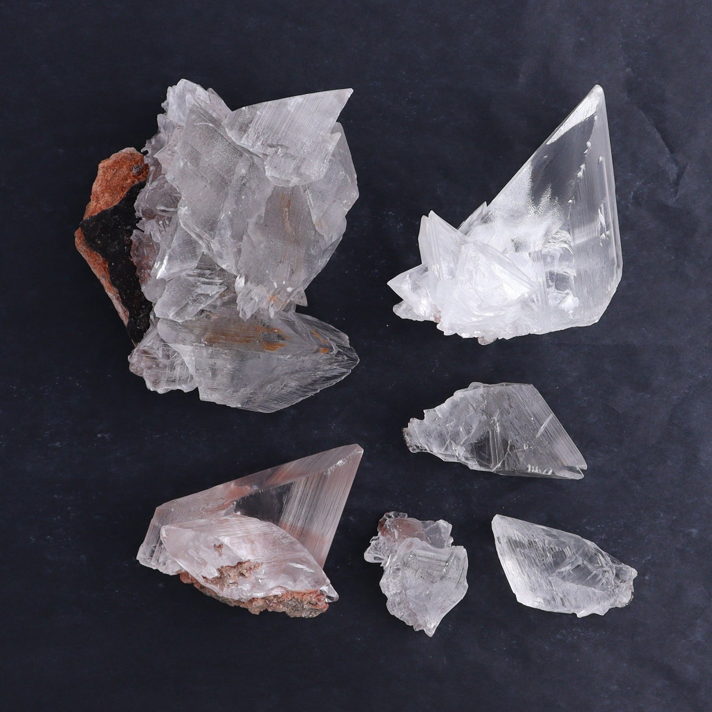 Naica Selenite Flat Set of 6 - Expert Wholesale and Supplier of Wholesale Crystals & Bulk Gemstones, ["Naica Selenite","selenite"]