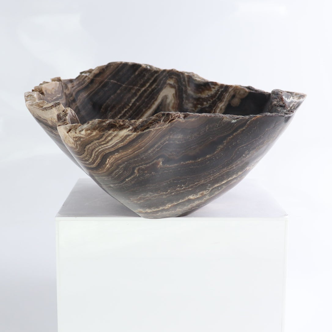 Mexican Onyx/Calcite Bowl 13"