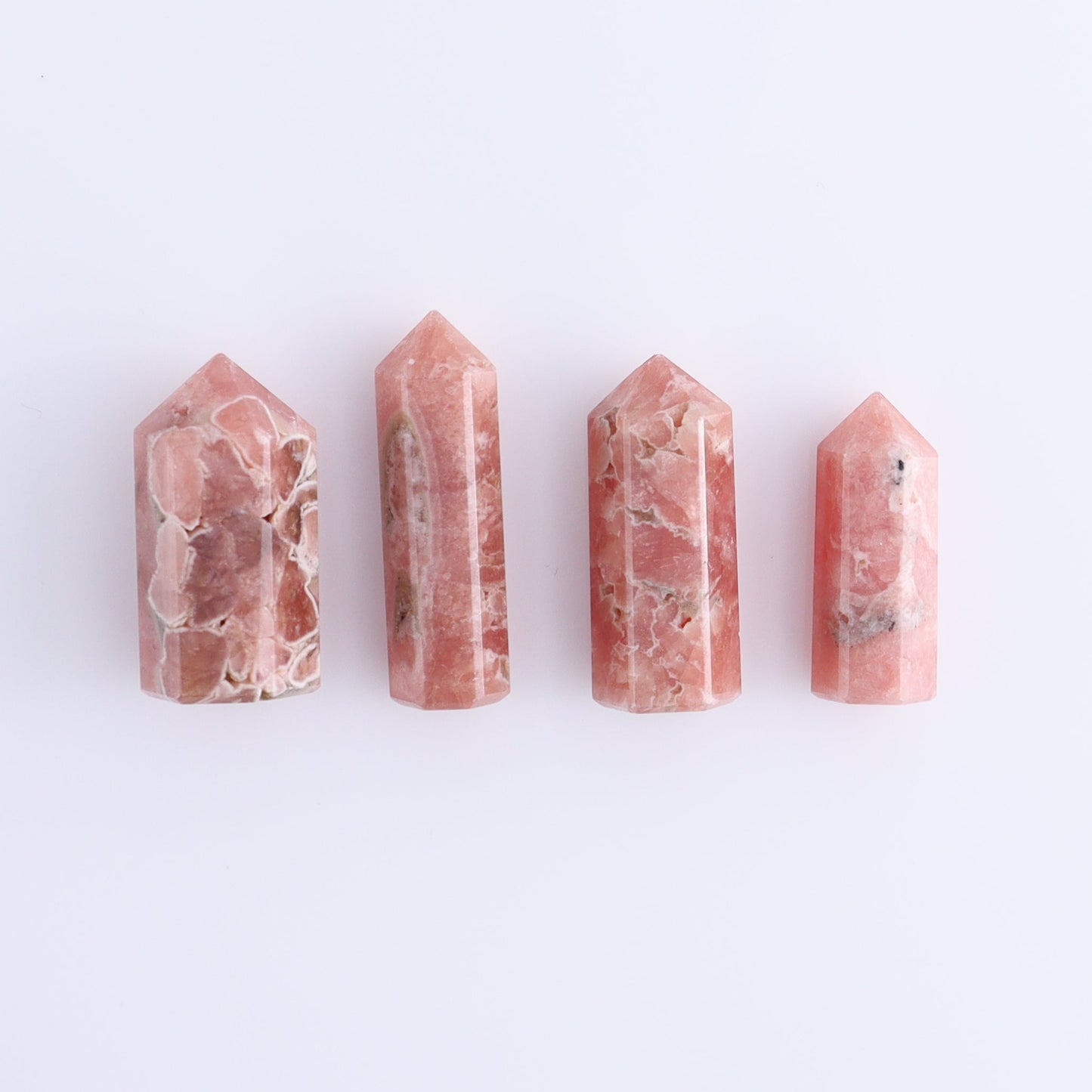 Rhodochrosite Towers Set of 8 - Expert Wholesale and Supplier of Wholesale Crystals & Bulk Gemstones, ["Argentina","Rhodochrosite","Towers"]