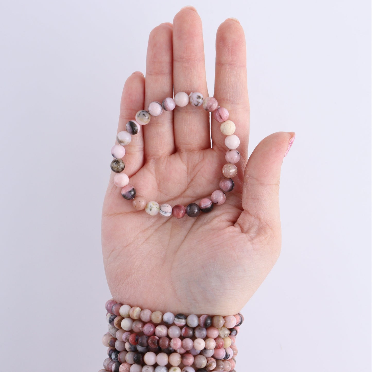 One Pink Opal Bracelet - Expert Wholesale and Supplier of Wholesale Crystals & Bulk Gemstones, ["Bracelet","bracelets","Pink Opal"]