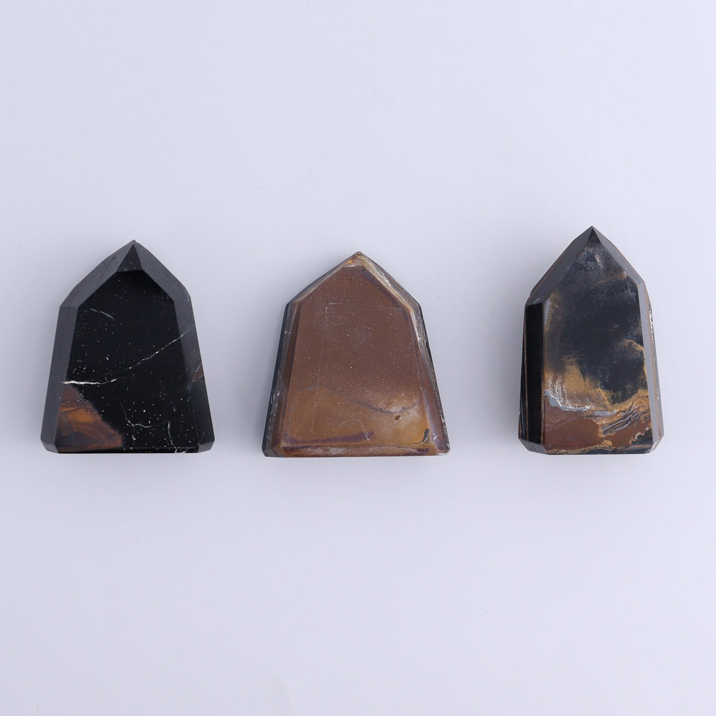 Tiger Eye Towers Set of 8 - Expert Wholesale and Supplier of Wholesale Crystals & Bulk Gemstones, ["Brazil","close_70","Tiger Eye","Towers"]