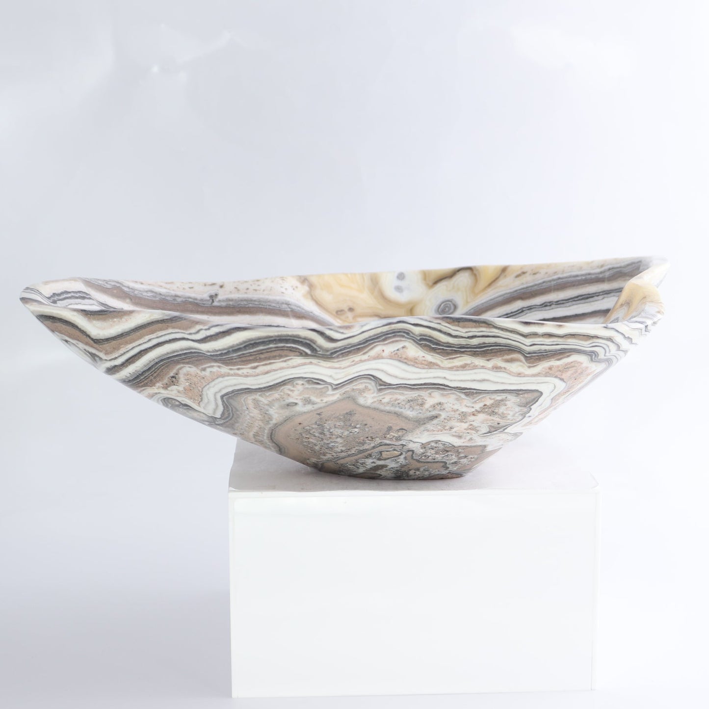 Mexican Onyx/Calcite Bowl 13"