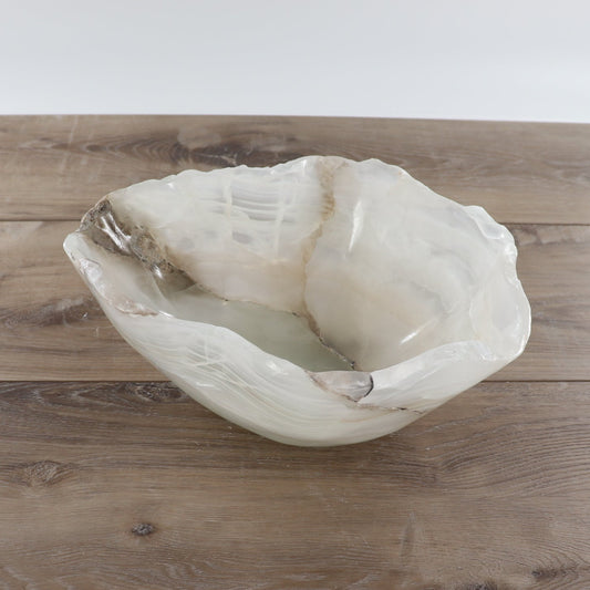 Mexican Onyx/Calcite Bowl 12" - Expert Wholesale and Supplier of Wholesale Crystals & Bulk Gemstones, ["Bowls","Calcite","Mexico","onyx"]