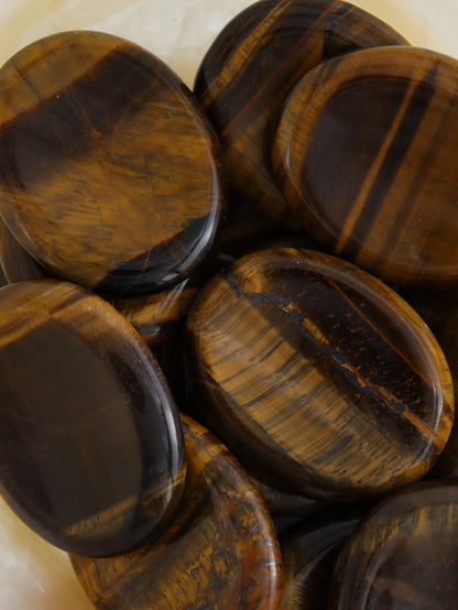 1/2kg Tiger Eye Worry Stones - Expert Supplier of Wholesale Crystals & Bulk Gemstones