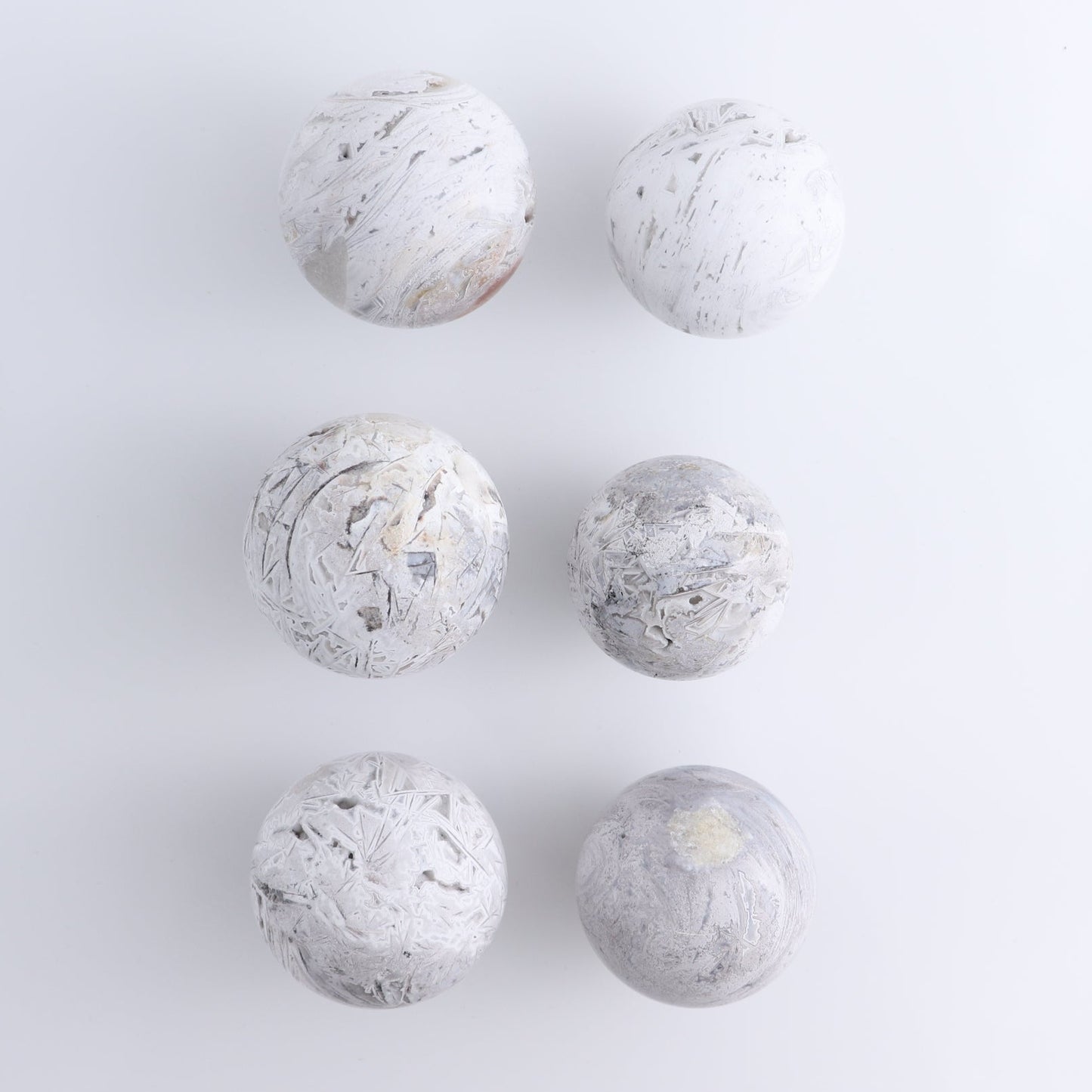 Agate Spheres Set of 6