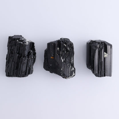 Black Tourmaline Roughs Set of 6 - Expert Wholesale and Supplier of Wholesale Crystals & Bulk Gemstones, ["Black Tourmaline","Madagascar","Rough","Tourmaline"]