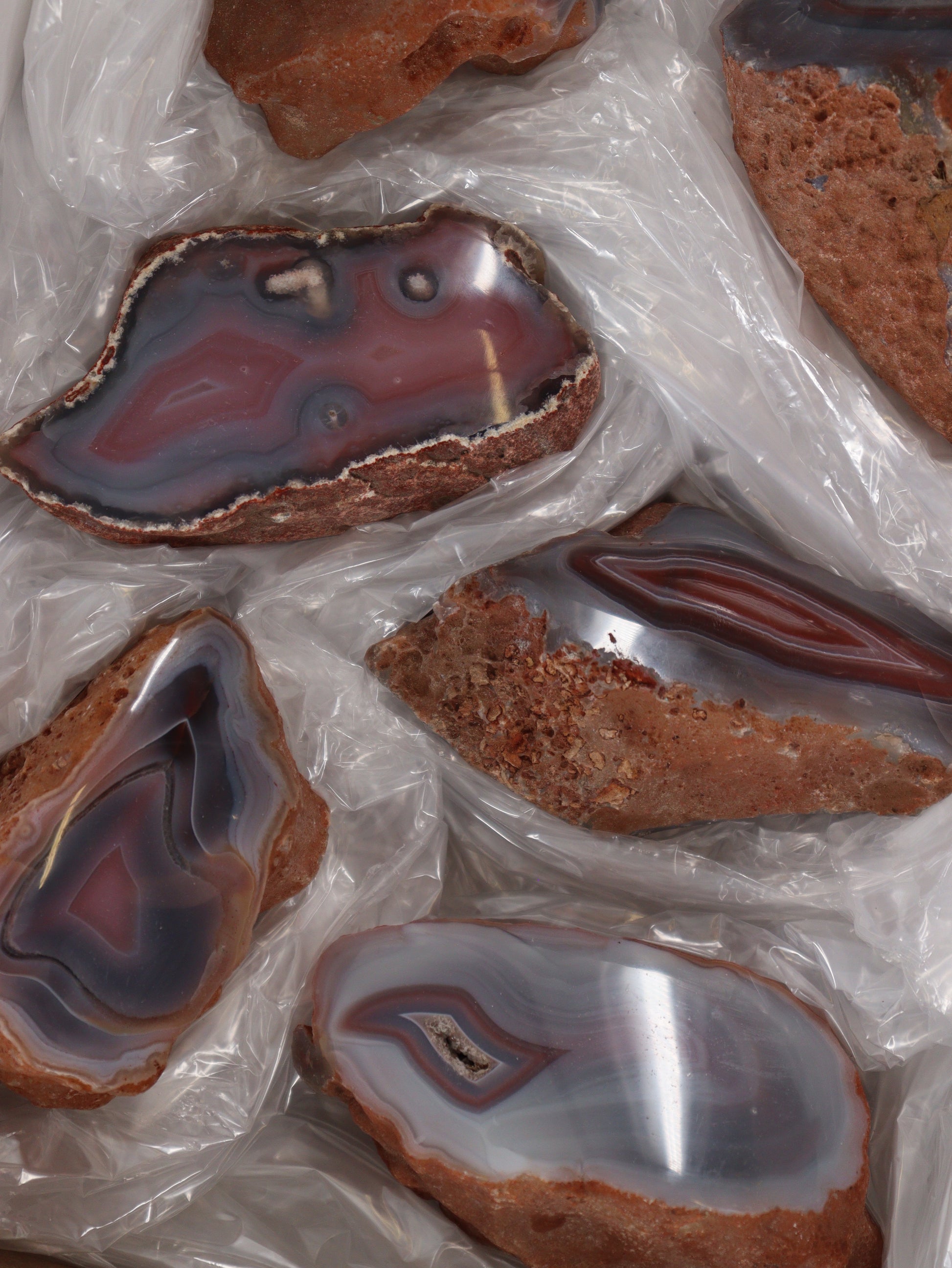 Agate Freeforms Set of 6 - Expert Supplier of Wholesale Crystals & Bulk Gemstones