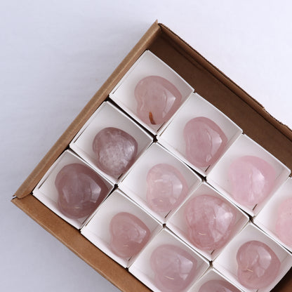 Rose Quartz Hearts Set of 12