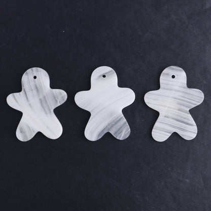 One White Onyx Gingerbread Ornament - Expert Wholesale and Supplier of Wholesale Crystals & Bulk Gemstones, ["Catalog Onyx","Gingerbread","Mexico","onyx","Ornament"]