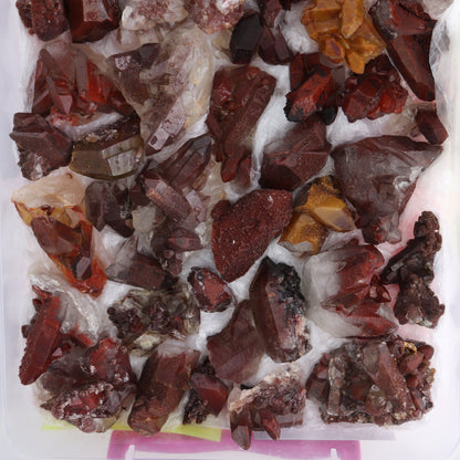 Quartz Hematite Inclusions Flat from Morocco
