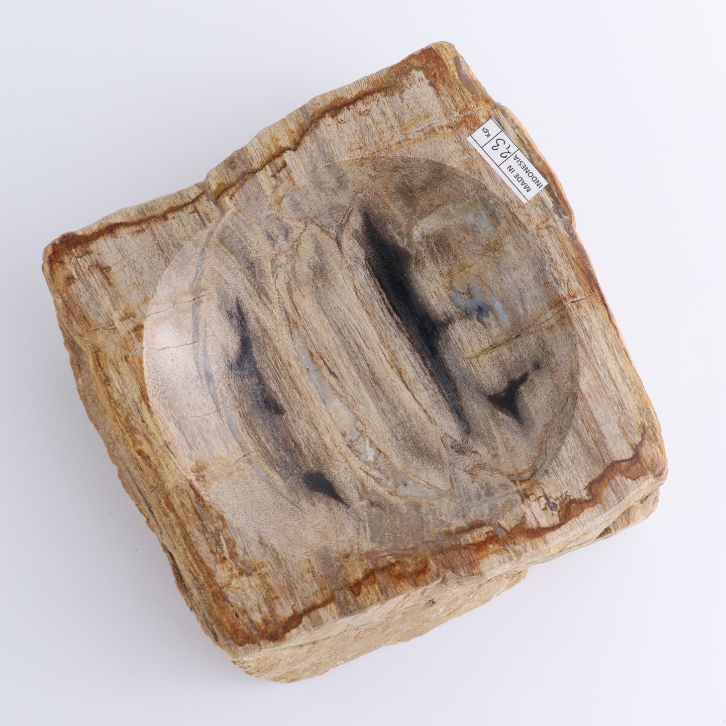 Petrified Wood Bowls Set of 2 - Expert Wholesale and Supplier of Wholesale Crystals & Bulk Gemstones, ["Bowls","Indonesia","Petrified Wood"]