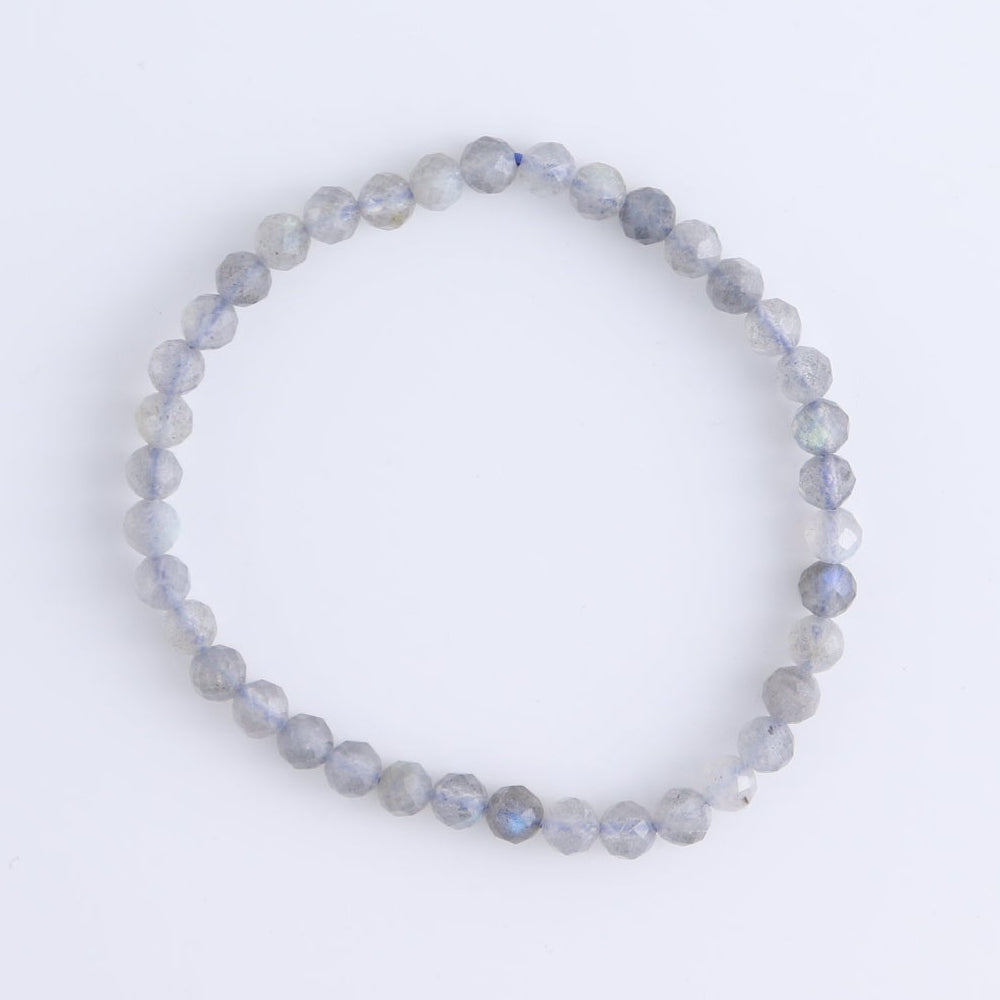 One Faceted Labradorite Bracelet