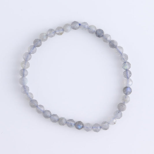 One Faceted Labradorite Bracelet