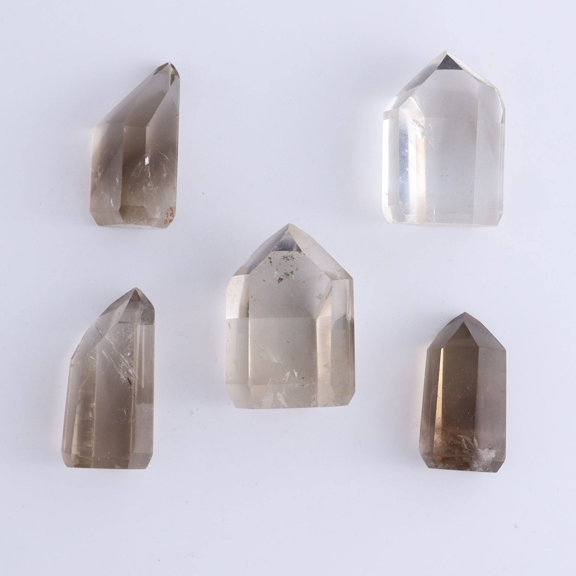 Smoky Quartz Towers Set of 20 - Expert Wholesale and Supplier of Wholesale Crystals & Bulk Gemstones, ["Points","Quartz","Smoky Quartz","Towers"]