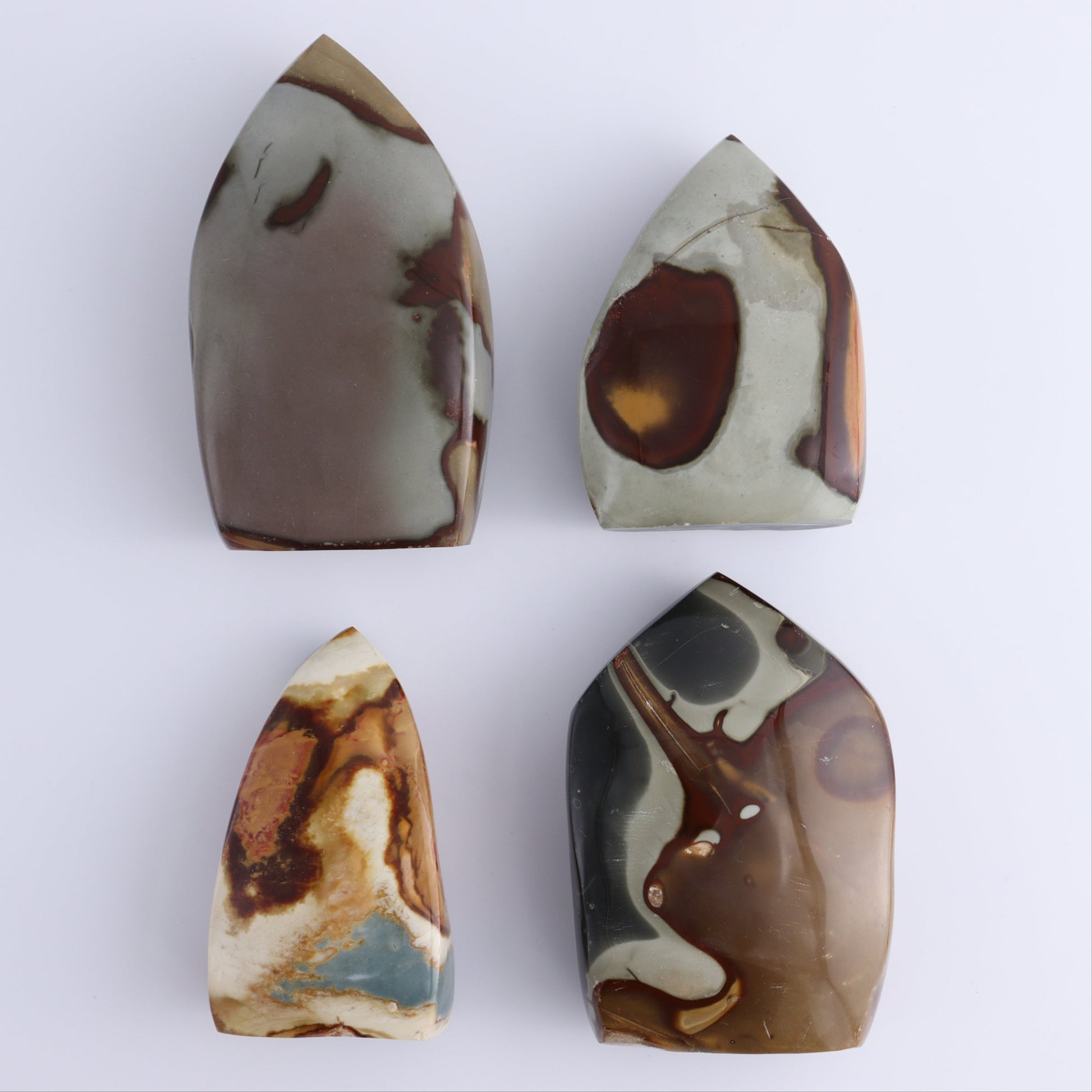 Polychrome Jasper Freeforms Set of 4 - Expert Wholesale and Supplier of Wholesale Crystals & Bulk Gemstones, ["jasper","Madagascar","Polychrome Jasper"]