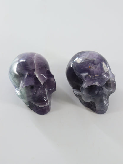 Fluorite Skulls Set of 2