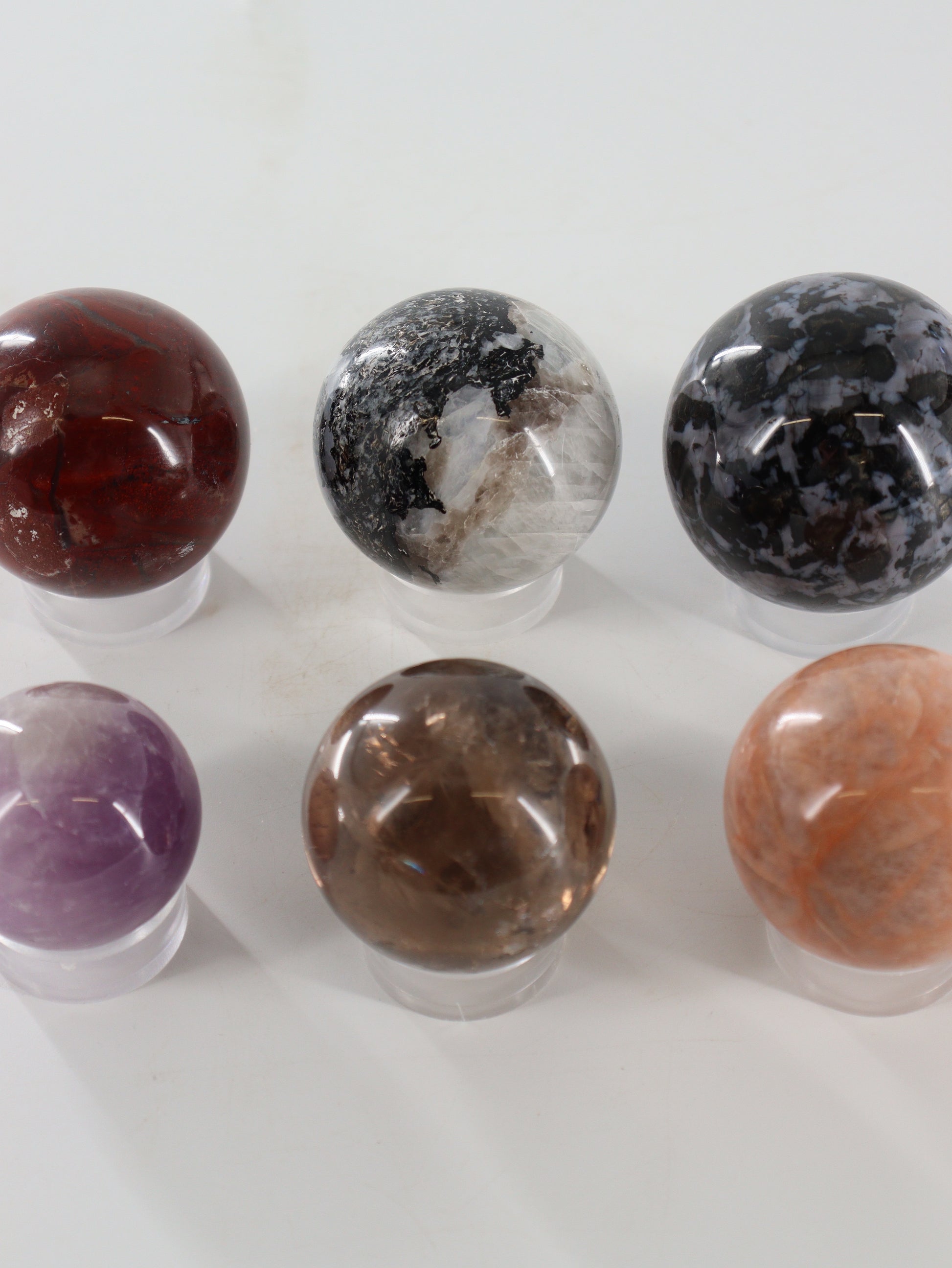 Mixed Spheres Set of 6 - Expert Supplier of Wholesale Crystals & Bulk Gemstones