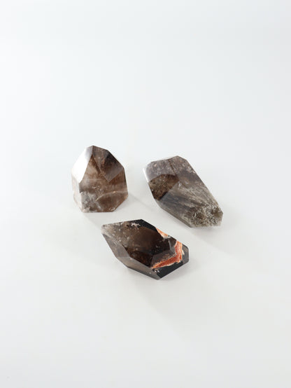 Smoky Quartz Freeforms Set of 3