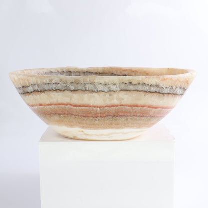 Mexican Onyx/Calcite Bowl 10"