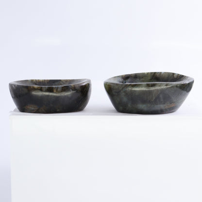 Labradorite Bowls Set of 12 - Expert Wholesale and Supplier of Wholesale Crystals & Bulk Gemstones, ["Bowls","Labradorite","Madagascar"]