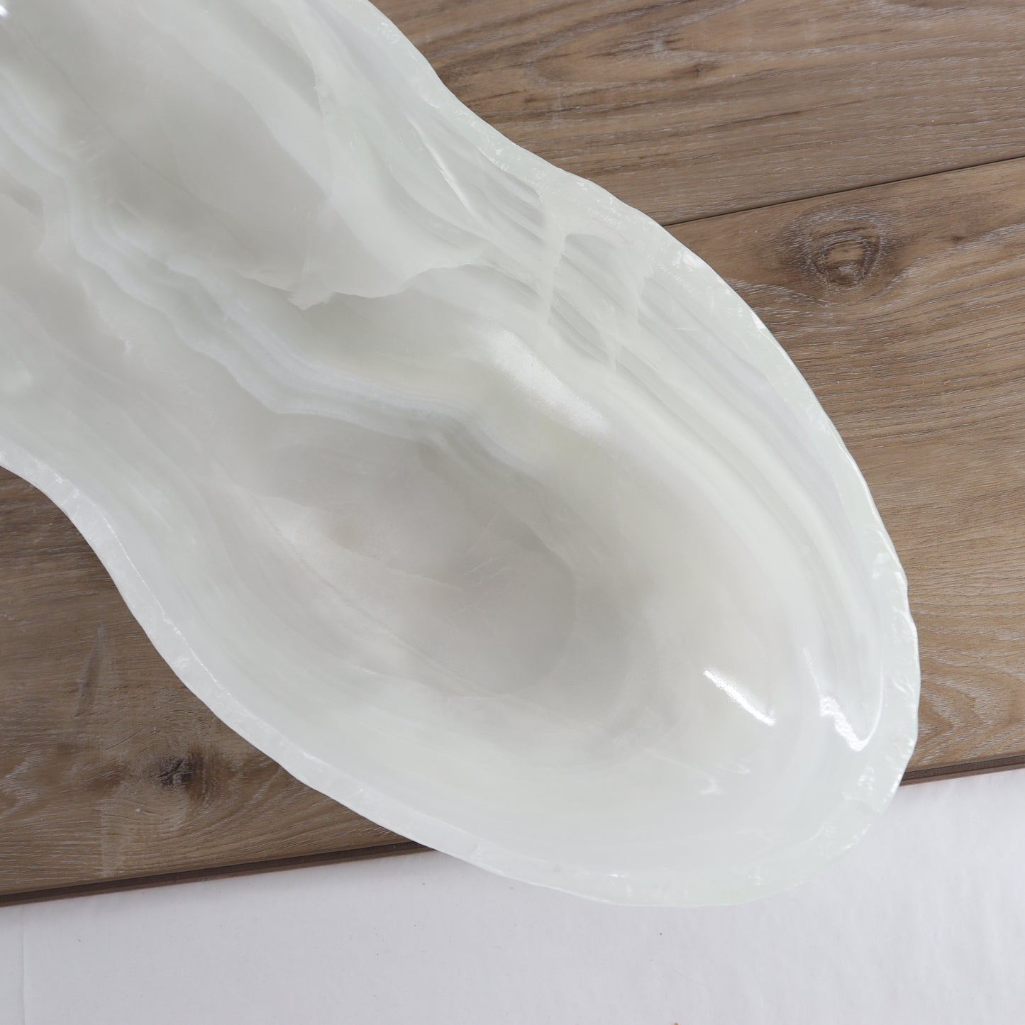 Mexican Onyx/Calcite Canoe Bowl