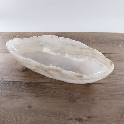 Mexican Onyx/Calcite Canoe Bowl - Expert Wholesale and Supplier of Wholesale Crystals & Bulk Gemstones, ["Bowls","Calcite","canoe","Mexico","onyx"]