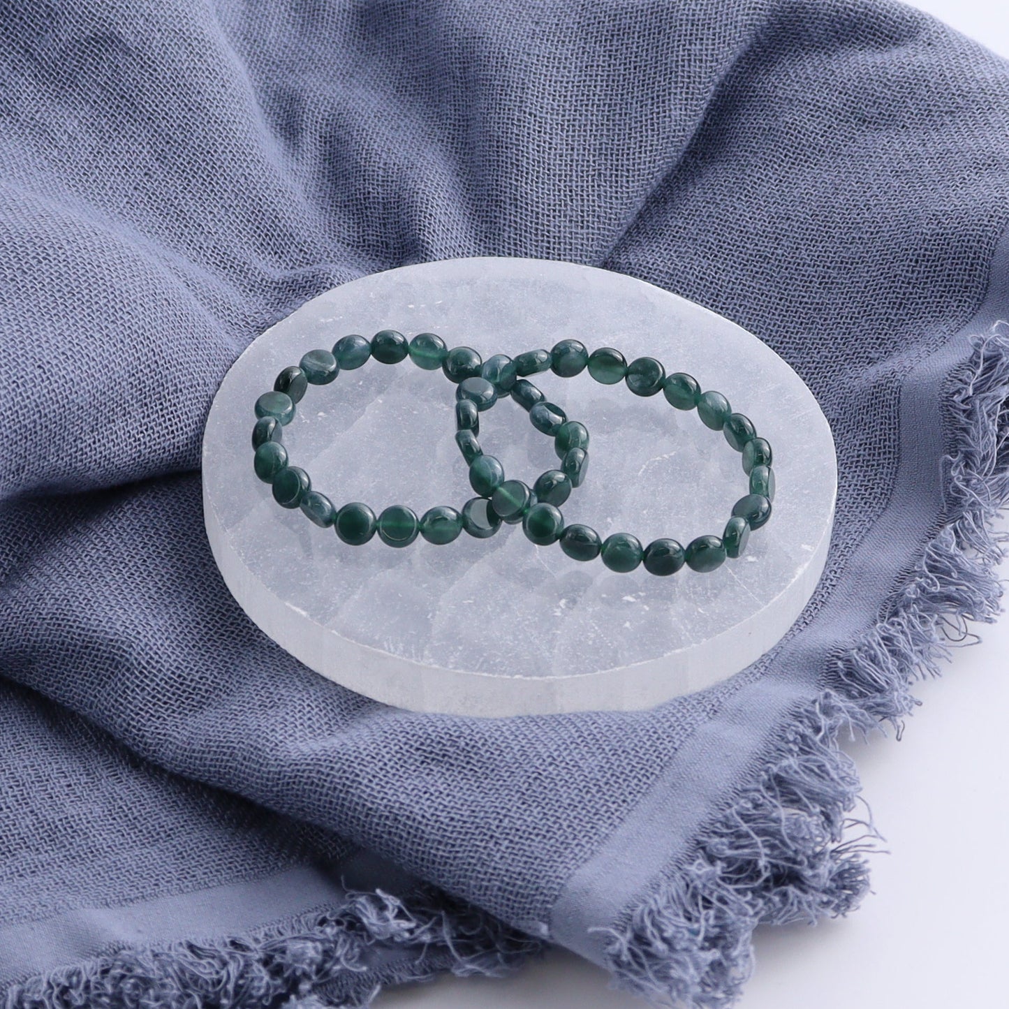One Jadeite Disk Bracelet
