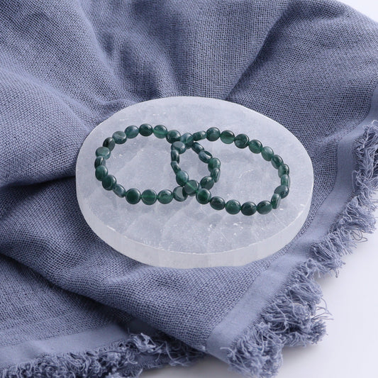 One Jadeite Disk Bracelet