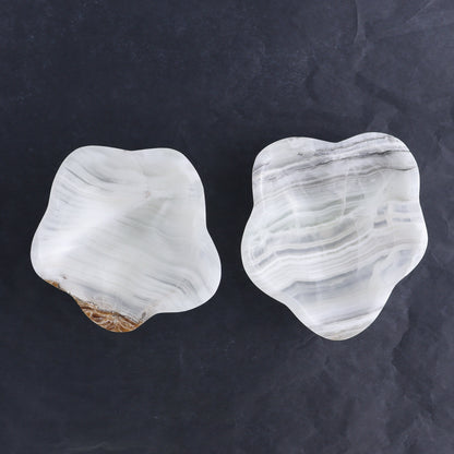 One Mexican Onyx/Calcite White & Grey Irregular Bowl - Expert Wholesale and Supplier of Wholesale Crystals & Bulk Gemstones, ["bowl","Bowls","Calcite","Catalog Onyx","Decorative Dish","Mexico","onyx"]
