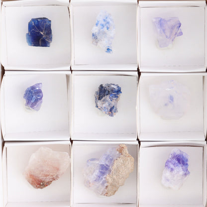 Canadian Blue Halite Rough Set of 9 - Expert Wholesale and Supplier of Wholesale Crystals & Bulk Gemstones, Blue Halite, Canada, Halite, Rough, Roughs