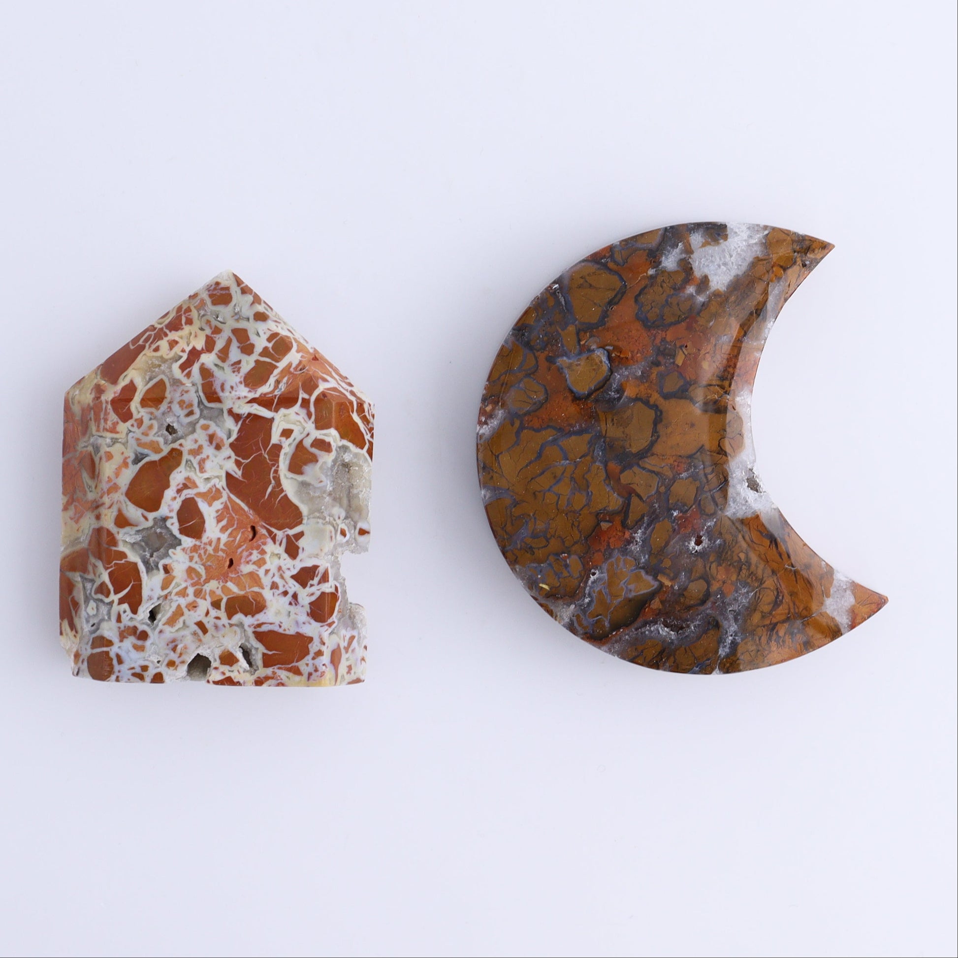 Brecciated Jasper Moons, Stars, Towers, Clouds, and Flames Set of 10 - Expert Wholesale and Supplier of Wholesale Crystals & Bulk Gemstones, ["Brecciated Jasper","Clouds","flames","Indonesia","moons","stars","Towers"]