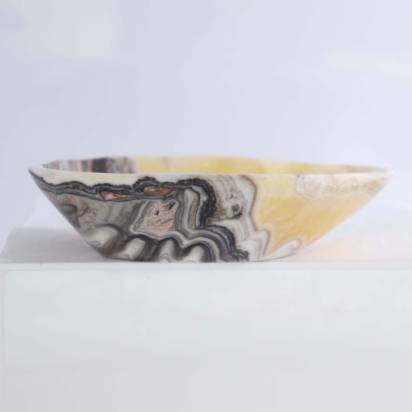 Zebra Onyx Bowl Set of 3 - Expert Wholesale and Supplier of Wholesale Crystals & Bulk Gemstones, ["Bowls","Mexico","onyx"]
