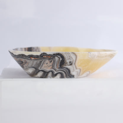 Zebra Onyx Bowl Set of 3 - Expert Wholesale and Supplier of Wholesale Crystals & Bulk Gemstones, ["Bowls","Mexico","onyx"]
