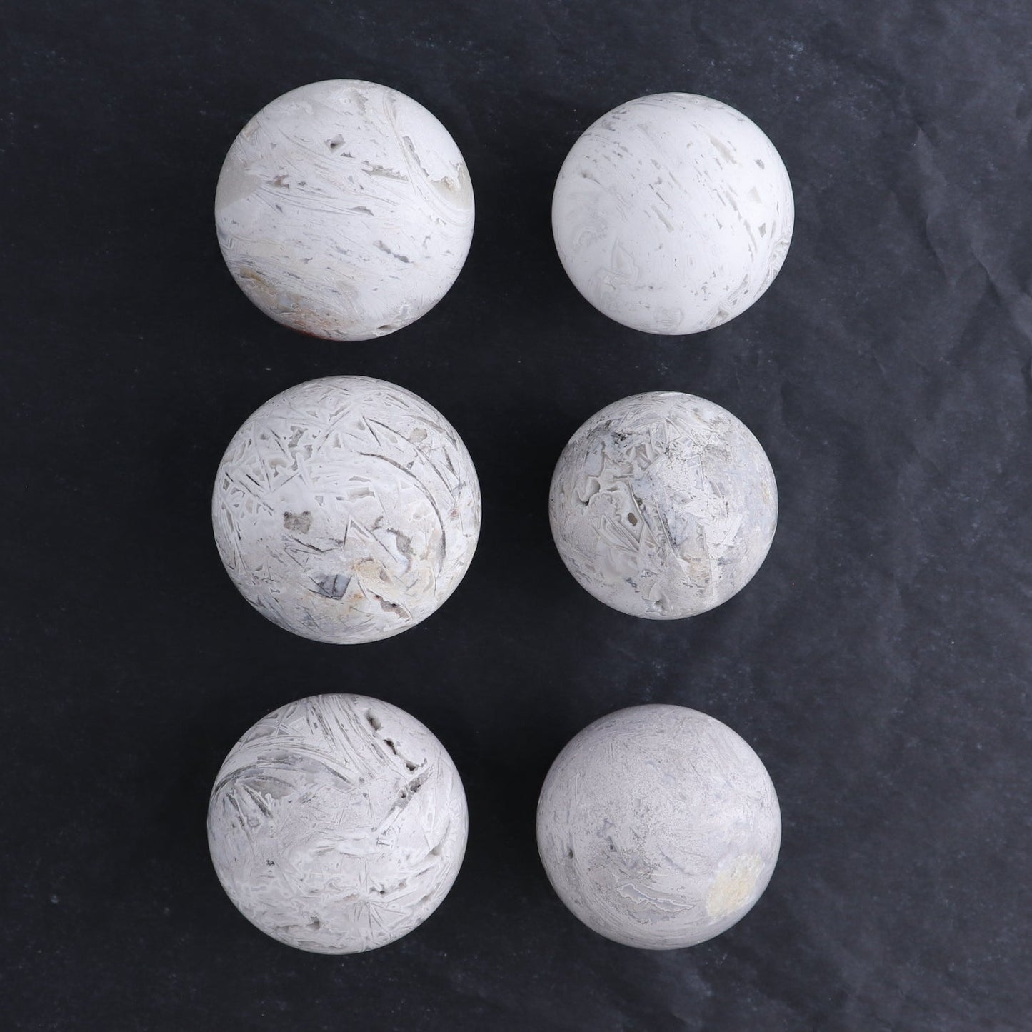 Agate Spheres Set of 6