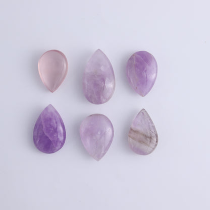 Amethyst Cabs Set of 20 Pieces - Expert Wholesale and Supplier of Wholesale Crystals & Bulk Gemstones, ["Amethyst","Cabs"]
