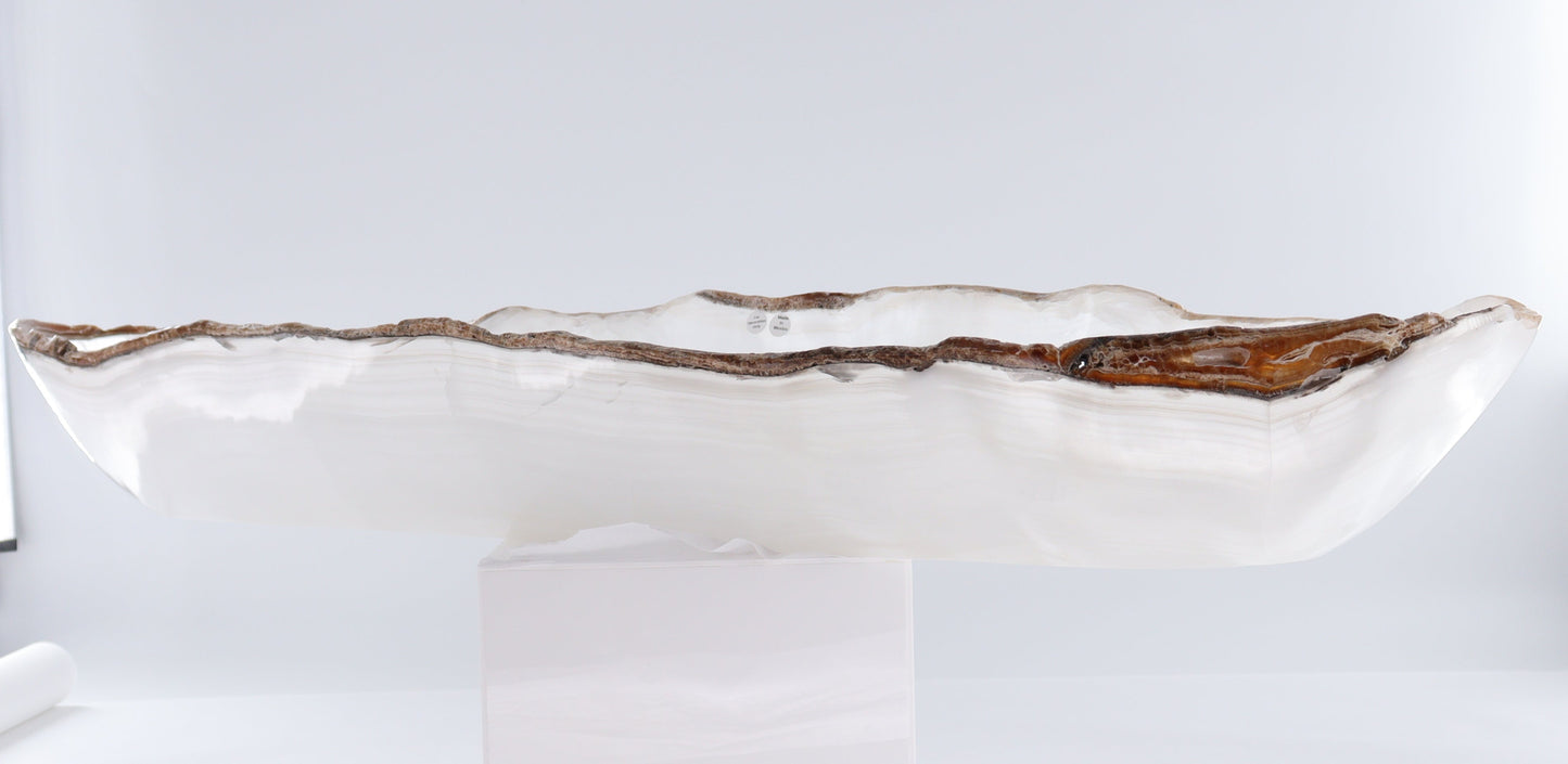 Onyx Canoe Bowl - Expert Wholesale and Supplier of Wholesale Crystals & Bulk Gemstones, ["Bowls","canoe","Mexico","onyx"]